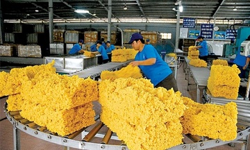 Xuất khẩu cao su tăng trưởng hai con số ngay tháng đầu năm 2026