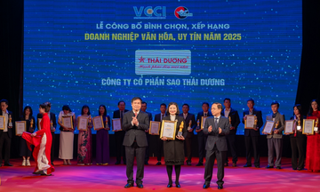 Sao Thái Dương được VCCI vinh danh Doanh nghiệp Văn hóa - Uy tín 2025