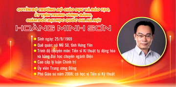  Chân dung Quyền Bộ trưởng Bộ Giáo dục và Đào tạo Hoàng Minh Sơn