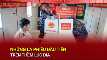 Những lá phiếu đầu tiên trên thềm lục địa