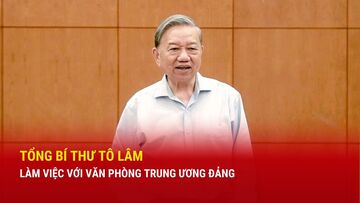 Tổng Bí thư Tô Lâm làm việc với Văn phòng Trung ương Đảng
