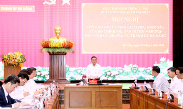 Công bố quyết định kiểm tra, giám sát đối với Ban Thường vụ Thành ủy Đà Nẵng