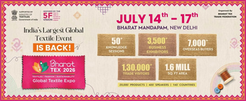Bharat Tex 2026: Triển lãm Dệt may quốc tế sẽ diễn ra vào tháng 7