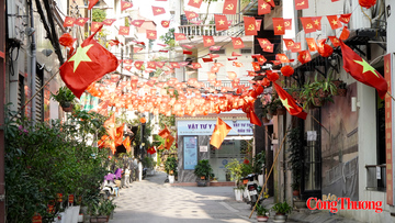 Phường Nghĩa Đô rực sắc cờ hoa trước ngày bầu cử