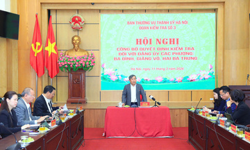 Thành ủy Hà Nội công bố quyết định kiểm tra đối với 3 Đảng ủy phường