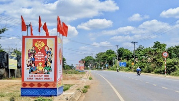 Gia Lai: Xã biên giới Ia Dom rộn ràng trước ngày hội bầu cử