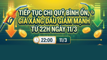 Infographic | Tiếp tục chi Quỹ bình ổn, giá xăng dầu giảm mạnh 