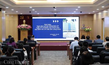 Chuẩn hóa vị trí việc làm, nâng cao chất lượng công chức ngành Công Thương