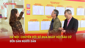 Hà Nội: Chuyển đổi số đưa ngày hội bầu cử đến gần người dân