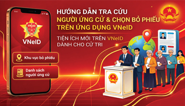 Infographic | Cách tra cứu người ứng cử và nơi bỏ phiếu trên VNeID