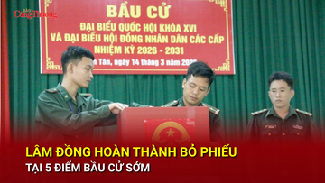 Lâm Đồng hoàn thành bỏ phiếu tại 5 điểm bầu cử sớm