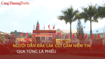 Người dân Đắk Lắk gửi gắm niềm tin qua từng lá phiếu