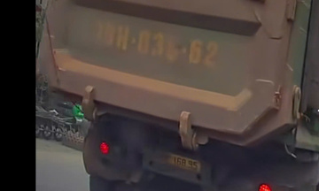 Xe tải che biển số khi lưu thông, tài xế bị phạt 23 triệu đồng