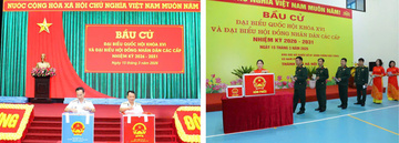 Nhiều địa phương, cử tri quân đội đã hoàn thành công tác bỏ phiếu