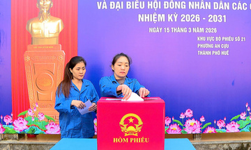 TP Huế: Hơn 580 người bị tạm giữ, tạm giam tham gia bỏ phiếu bầu cử