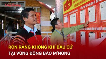 Rộn ràng không khí bầu cử tại vùng đồng bào M'Nông