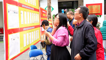 Chùm ảnh: Không khí bầu cử Quốc hội khóa XVI tại nhiều phường ở Hà Nội