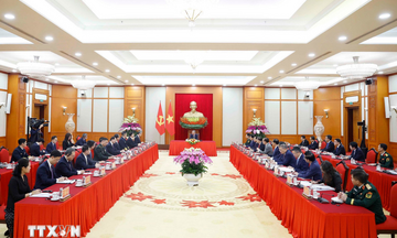 Tổng Bí thư tiếp các Bộ trưởng Trung Quốc nhân dịp Đối thoại chiến lược 3+3