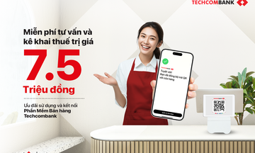 Techcombank đồng hành hộ kinh doanh thích ứng chính sách mới