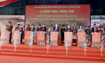 Lai Châu khởi công 6 trường nội trú liên cấp tại các xã biên giới