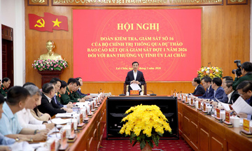 Đoàn Kiểm tra, giám sát số 16 của Bộ Chính trị làm việc tại Lai Châu