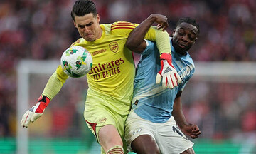 Arsenal bỏ lỡ cơ hội vô địch League Cup 2025/26 trước Man City