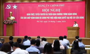 Đảng ủy Chính phủ hiện thực hóa các mục tiêu của Đại hội XIV