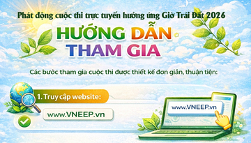 Phát động cuộc thi trực tuyến hưởng ứng Giờ Trái đất 2026