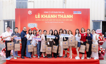 Top Gia khánh thành xưởng giấy 10.000m², đạt mục tiêu nội địa hoá 100%