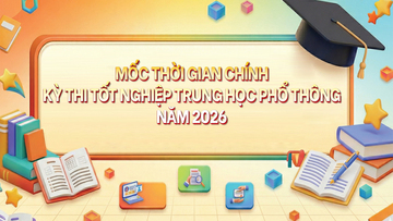 Infographic | Mốc thời gian chính Kỳ thi tốt nghiệp THPT năm 2026