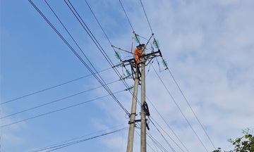 Ngành điện Hà Tĩnh diễn tập ứng phó thiên tai và xử lý sự cố