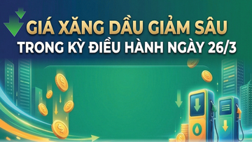 Giá xăng dầu giảm sâu trong kỳ điều hành ngày 26/3