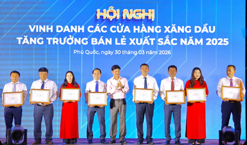 Petrolimex vinh danh 133 cửa hàng xăng dầu xuất sắc năm 2025