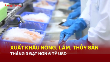 Xuất khẩu nông, lâm, thủy sản tháng 3 đạt hơn 6 tỷ USD