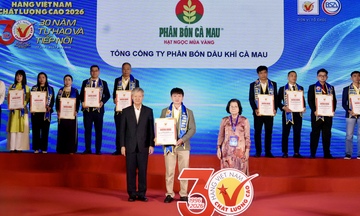 Phân bón Cà Mau giữ vững danh hiệu Hàng Việt Nam chất lượng cao 2026