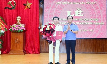 Ông Nguyễn Tiến Dũng giữ chức Viện trưởng Viện kiểm sát nhân dân tỉnh Thanh Hóa