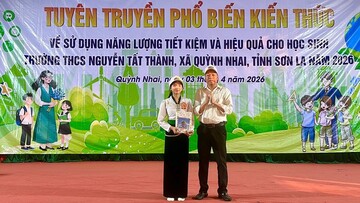 Lan toả những bài học về tiết kiệm điện từ sân trường
