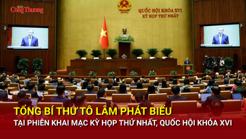 Tổng Bí thư Tô Lâm phát biểu tại phiên khai mạc Kỳ họp thứ Nhất, Quốc hội khóa XVI