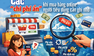 Các 'chi phí ẩn' khi mua hàng online người tiêu dùng cần ghi nhớ