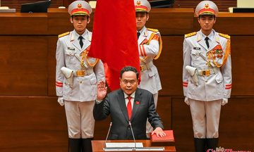 Chùm ảnh: Tân Chủ tịch Quốc hội khóa XVI Trần Thanh Mẫn tuyên thệ 