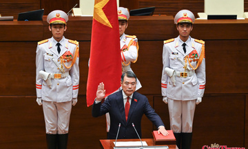 Chùm ảnh: Thủ tướng Chính phủ Lê Minh Hưng tuyên thệ, phát biểu nhậm chức