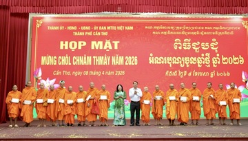 Cần Thơ họp mặt Tết Chôl Chnăm Thmây, lan tỏa tinh thần đoàn kết