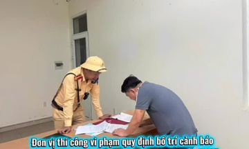 Thi công mất an toàn giao thông, Công ty CP Xây dựng Nghệ An bị xử phạt