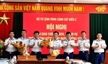 Bộ Tư lệnh Vùng Cảnh sát biển 2 tổ chức bàn giao nhiệm vụ Phó Tư lệnh