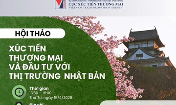 Sắp diễn ra Hội thảo Xúc tiến thương mại và đầu tư với thị trường Nhật Bản 
