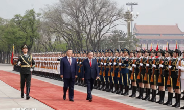 Tổng Bí thư, Chủ tịch Trung Quốc Tập Cận Bình chủ trì Lễ đón chính thức Tổng Bí thư, Chủ tịch nước Tô Lâm