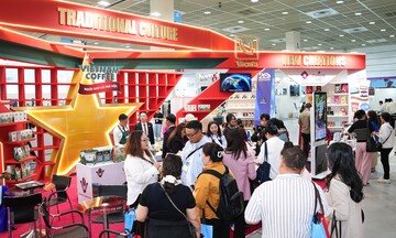 Sức hút gian hàng cà phê quốc gia Việt Nam tại Coffee Expo Seoul 2026