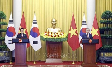 Tổng Bí thư, Chủ tịch nước Tô Lâm và Tổng thống Hàn Quốc gặp gỡ báo chí