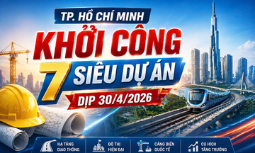 Infographic | TP. Hồ Chí Minh khởi công 7 'siêu dự án' dịp 30/4/2026
