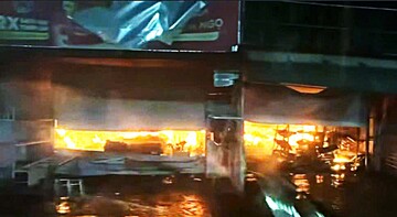 Hà Tĩnh: Cháy chợ vào rạng sáng, nhiều tài sản bị thiêu rụi